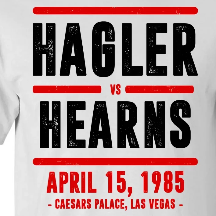 Hagler Vs Hearns 80s Boxing Tall T-Shirt