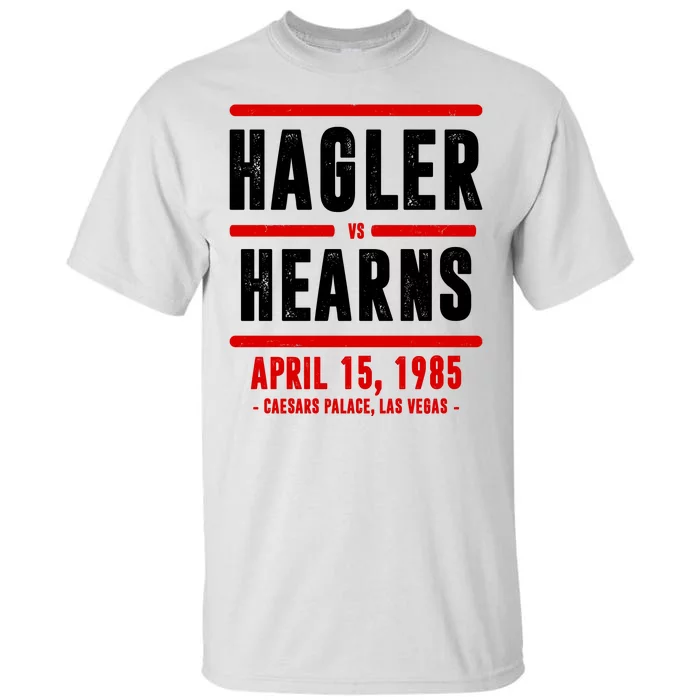 Hagler Vs Hearns 80s Boxing Tall T-Shirt