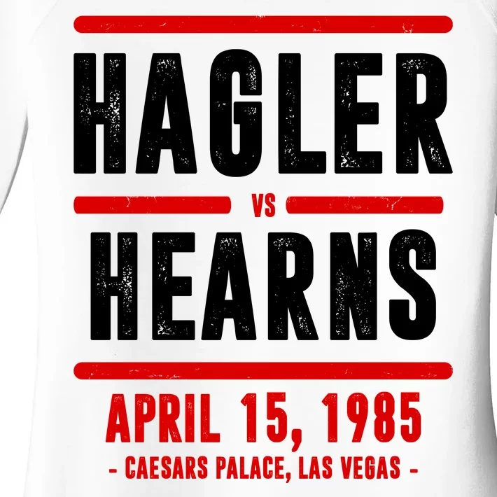 Hagler Vs Hearns 80s Boxing Women's Perfect Tri Tunic Long Sleeve Shirt