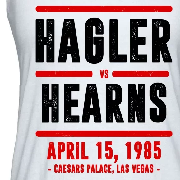 Hagler Vs Hearns 80s Boxing Ladies Essential Flowy Tank