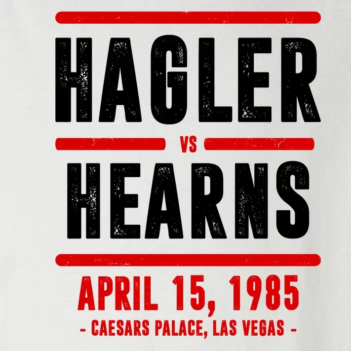 Hagler Vs Hearns 80s Boxing Toddler Long Sleeve Shirt