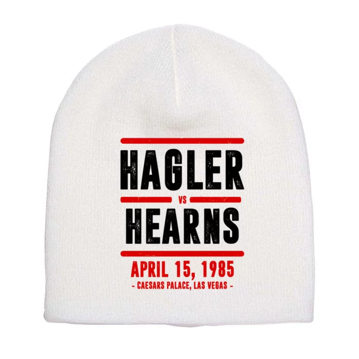 Hagler Vs Hearns 80s Boxing Short Acrylic Beanie