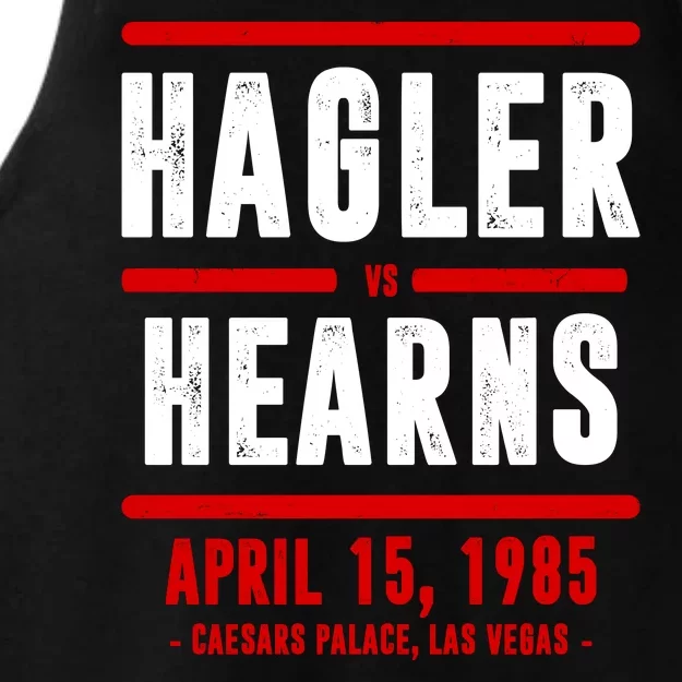 Hagler Vs Hearns Boxing Ladies Tri-Blend Wicking Tank