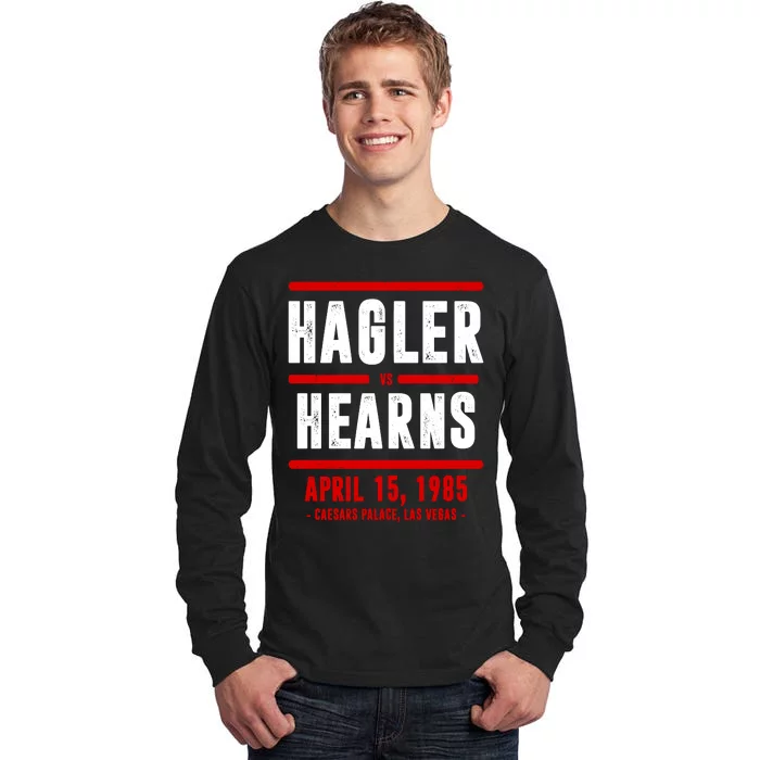 Hagler Vs Hearns Boxing Tall Long Sleeve T-Shirt