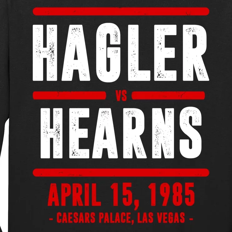 Hagler Vs Hearns Boxing Tall Long Sleeve T-Shirt