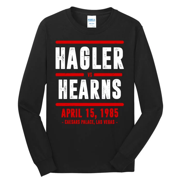 Hagler Vs Hearns Boxing Tall Long Sleeve T-Shirt