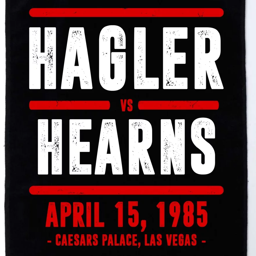 Hagler Vs Hearns Boxing Platinum Collection Golf Towel