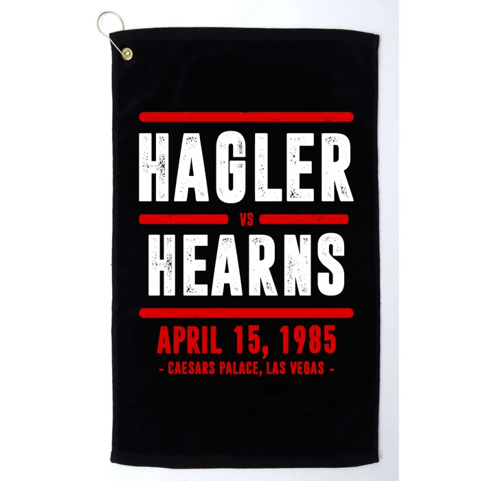 Hagler Vs Hearns Boxing Platinum Collection Golf Towel