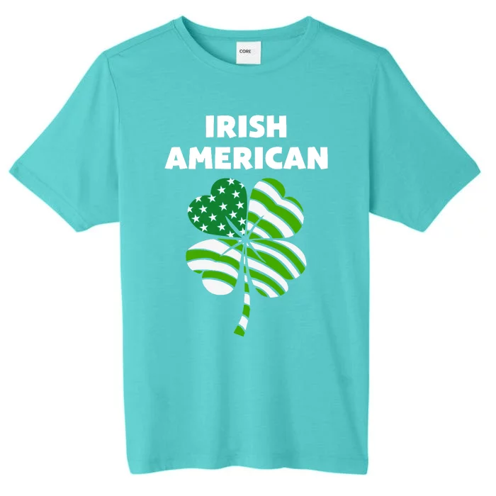 Happy Vintage Irish American Flag Shamrock Gift ChromaSoft Performance T-Shirt