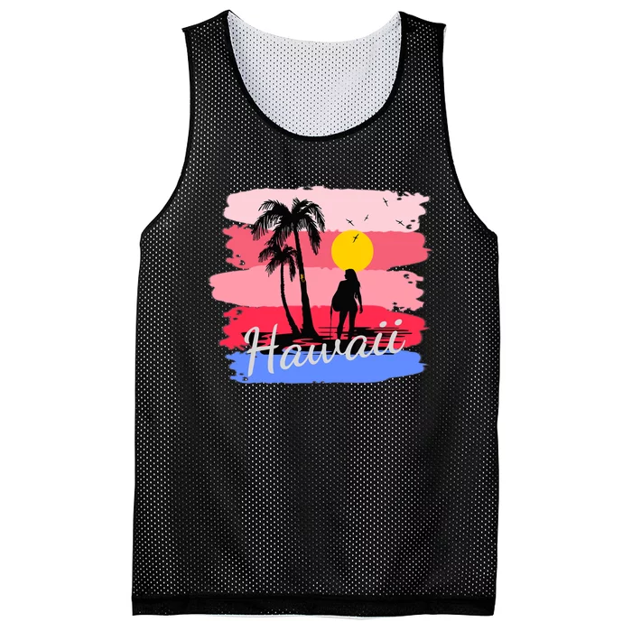 Hawaiian Vacation In Pastel Colors For Matching Family Group Mesh Reversible Basketball Jersey Tank