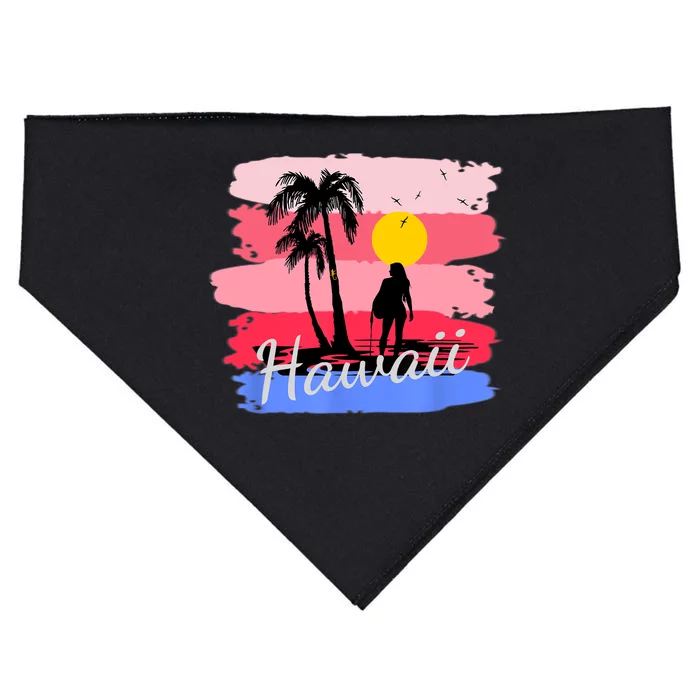 Hawaiian Vacation In Pastel Colors For Matching Family Group USA-Made Doggie Bandana