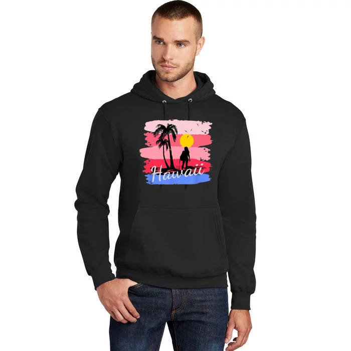 Hawaiian Vacation In Pastel Colors For Matching Family Group Tall Hoodie