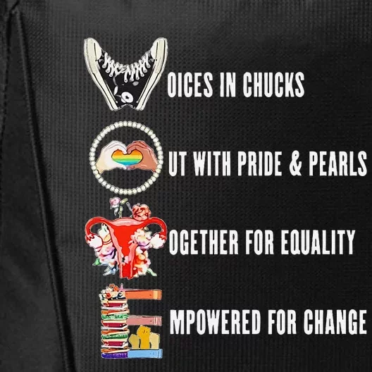 Harris Voices In Chucks But With Pride And Pearls City Backpack