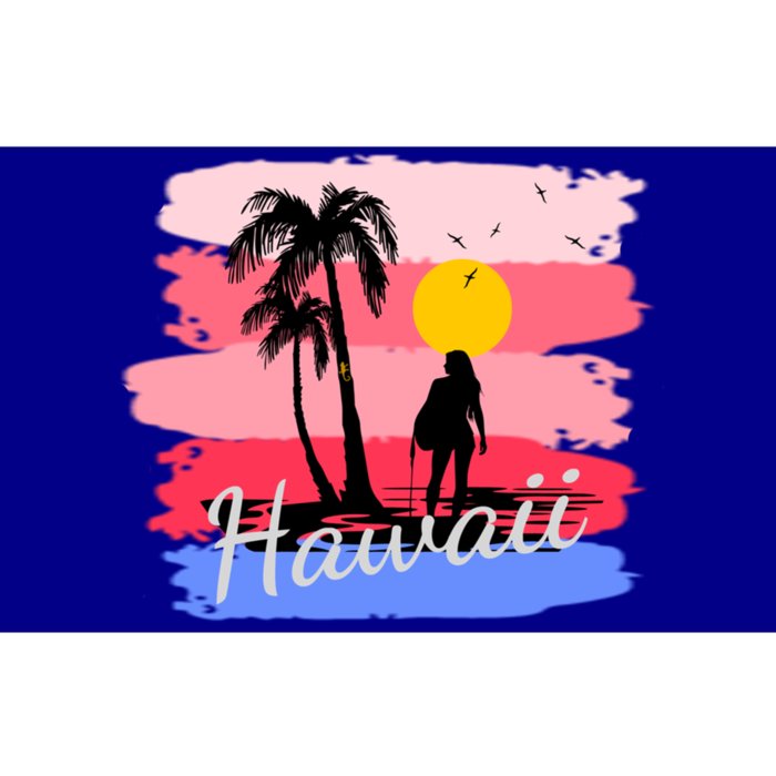 Hawaiian Vacation In Pastel Colors For Matching Family Group Gift Bumper Sticker