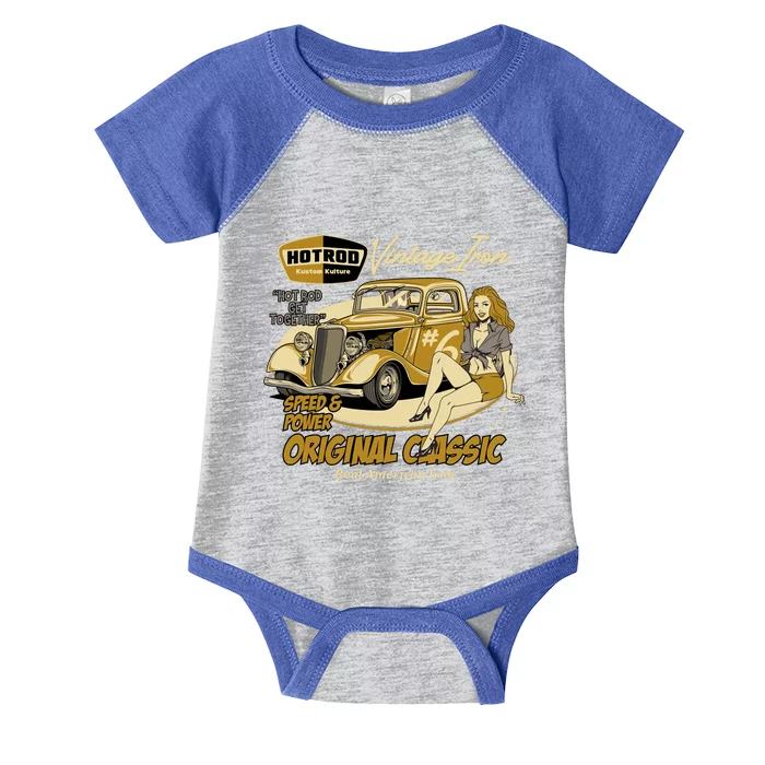 Hotrod Vintage Iron Infant Baby Jersey Bodysuit