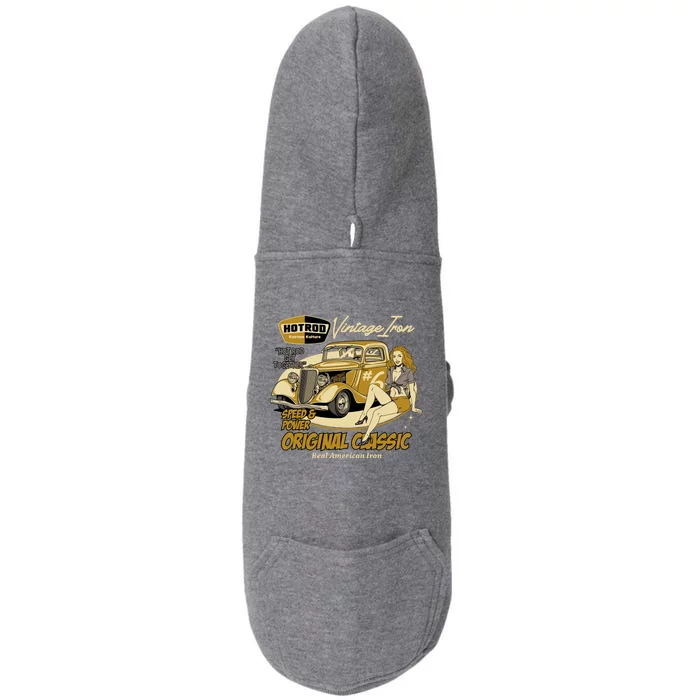 Hotrod Vintage Iron Doggie 3-End Fleece Hoodie