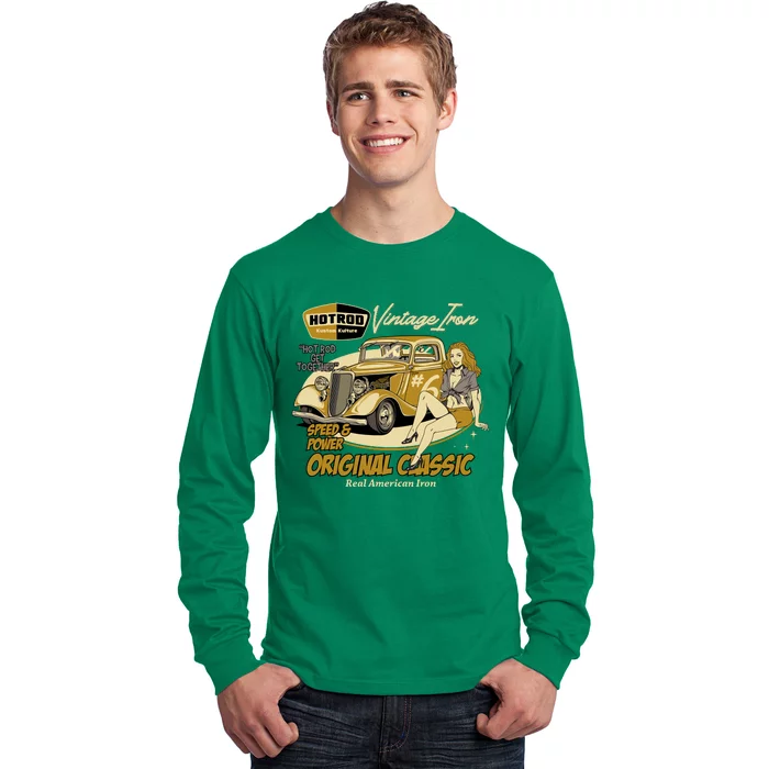 Hotrod Vintage Iron Long Sleeve Shirt