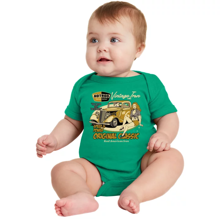 Hotrod Vintage Iron Baby Bodysuit