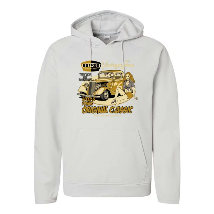 Hotrod Vintage Iron Performance Fleece Hoodie