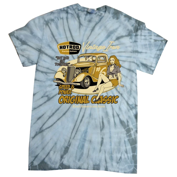 Hotrod Vintage Iron Tie-Dye T-Shirt