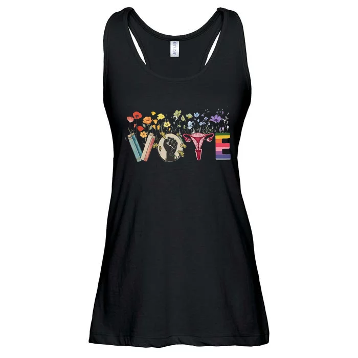 Heart Vote Like Ruth Sent You Flowers Feminist Lgbt Pride Ladies Essential Flowy Tank