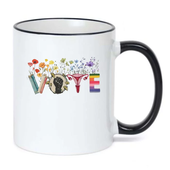 Heart Vote Like Ruth Sent You Flowers Feminist Lgbt Pride Gift Black Color Changing Mug