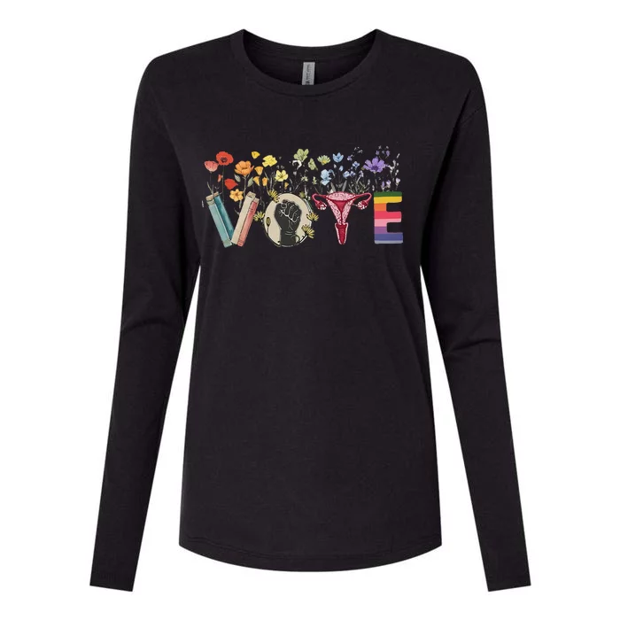 Heart Vote Like Ruth Sent You Flowers Feminist Lgbt Pride Gift Womens Cotton Relaxed Long Sleeve T-Shirt