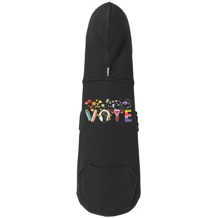 Heart Vote Like Ruth Sent You Flowers Feminist Lgbt Pride Doggie 3-End Fleece Hoodie