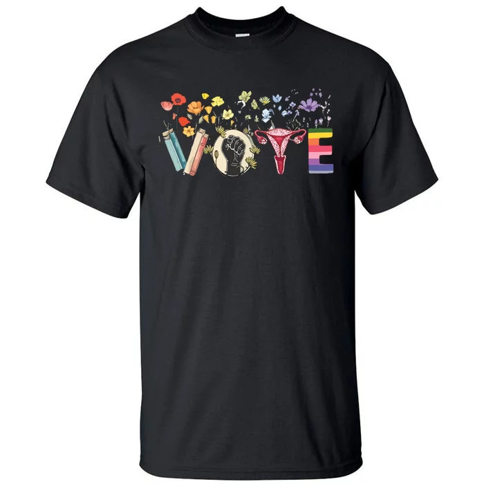 Heart Vote Like Ruth Sent You Flowers Feminist Lgbt Pride Tall T-Shirt