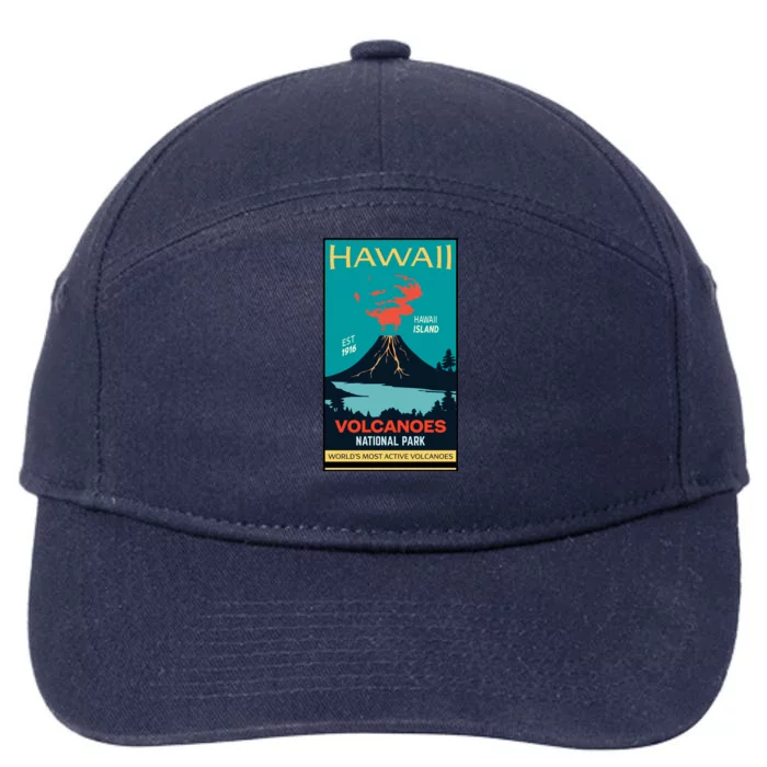 Hawaii Volcanoe National Park Aged Look 7-Panel Snapback Hat