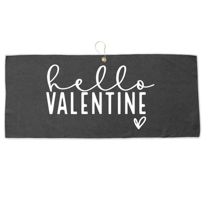 Hello Valentine Not Today Cupid Large Microfiber Waffle Golf Towel