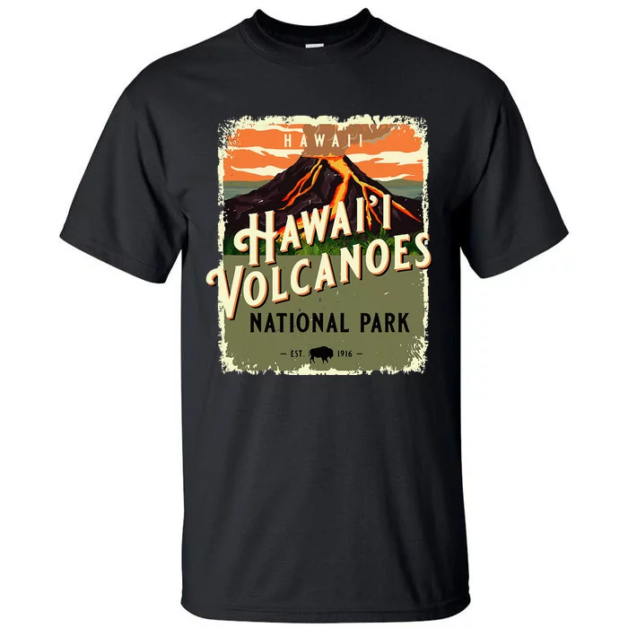 Hawaii Volcanoes National Park Usa Vintage Travel Souvenir Tall T-Shirt