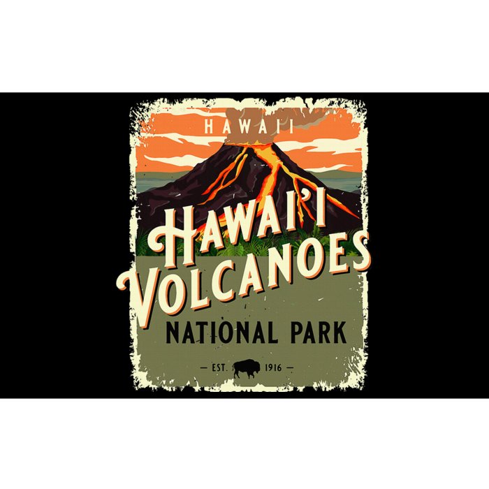 Hawaii Volcanoes National Park Usa Vintage Travel Souvenir Bumper Sticker