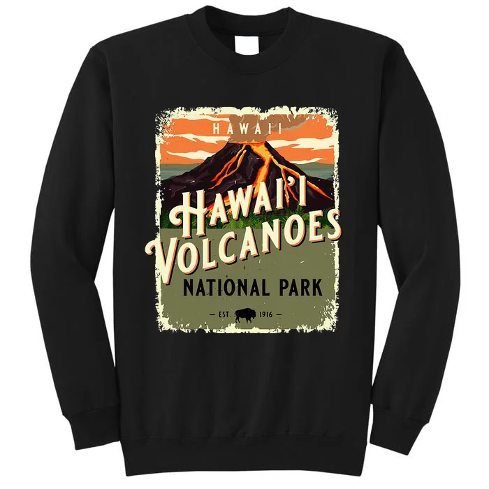 Hawaii Volcanoes National Park Usa Vintage Travel Souvenir Tall Sweatshirt