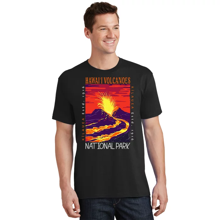 Hawaii Volcanoes National Park Kilauea Volcano Vintage T-Shirt