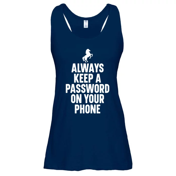 Horse Video Orange Shirts Always Keep A Password On Your Phone Ladies Essential Flowy Tank