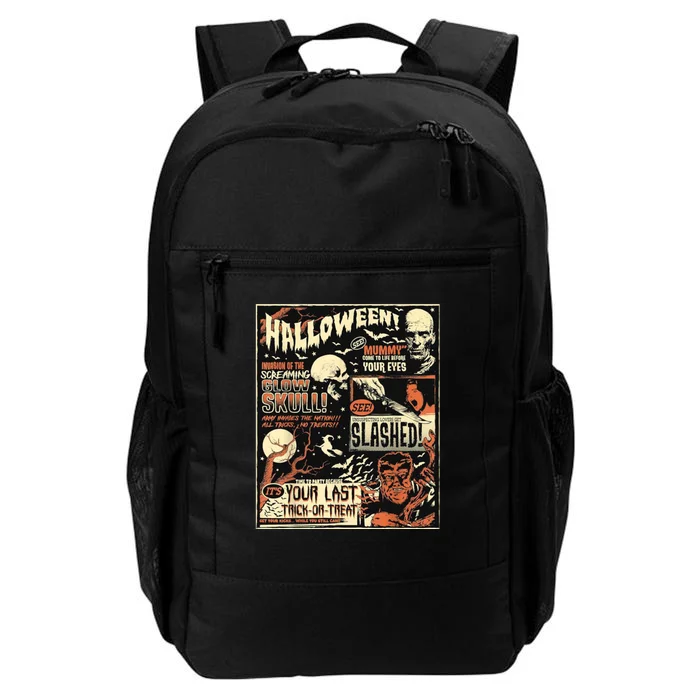 Halloween Vintage Poster Horror Movies Comic Daily Commute Backpack