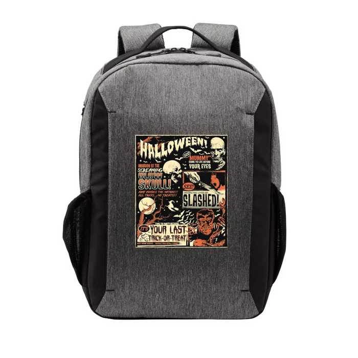 Halloween Vintage Poster Horror Movies Comic Vector Backpack