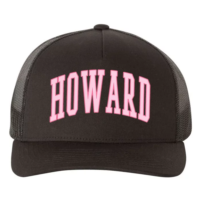 Howard Vintage Preppy Varsity Sports Yupoong Adult 5-Panel Trucker Hat