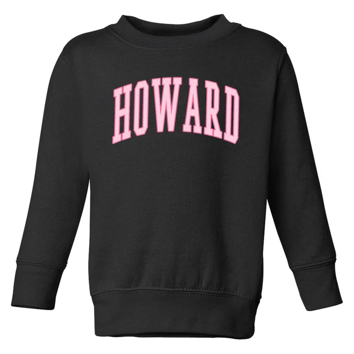 Howard Vintage Preppy Varsity Sports Toddler Sweatshirt