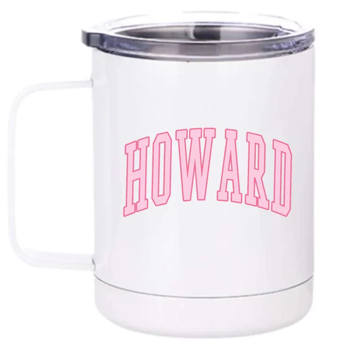 Howard Vintage Preppy Varsity Sports Front & Back 12oz Stainless Steel Tumbler Cup