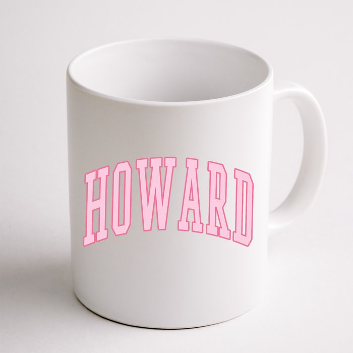 Howard Vintage Preppy Varsity Sports Front & Back Coffee Mug