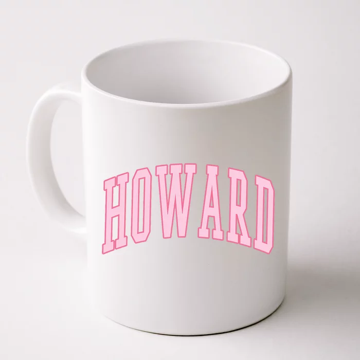 Howard Vintage Preppy Varsity Sports Front & Back Coffee Mug