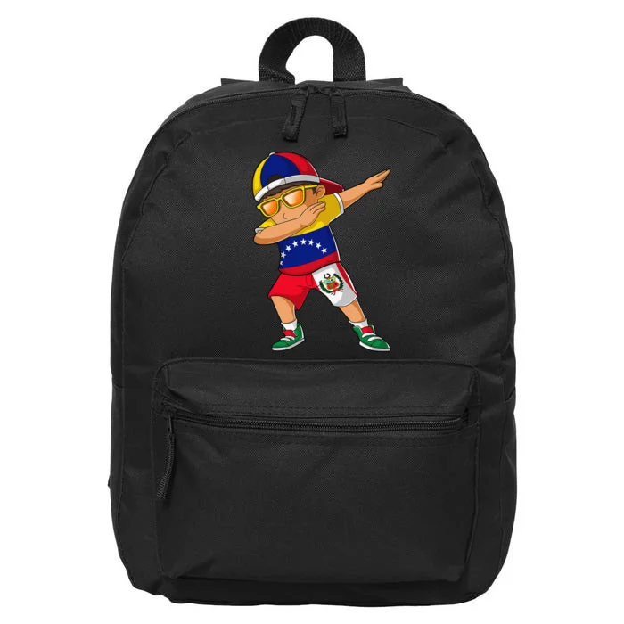 Half Venezuelan Peruvian Venezuela Peru Flag 16 in Basic Backpack