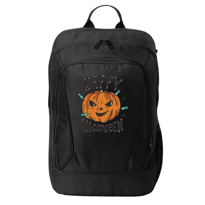 Happy Vacciween Pumpkin City Backpack