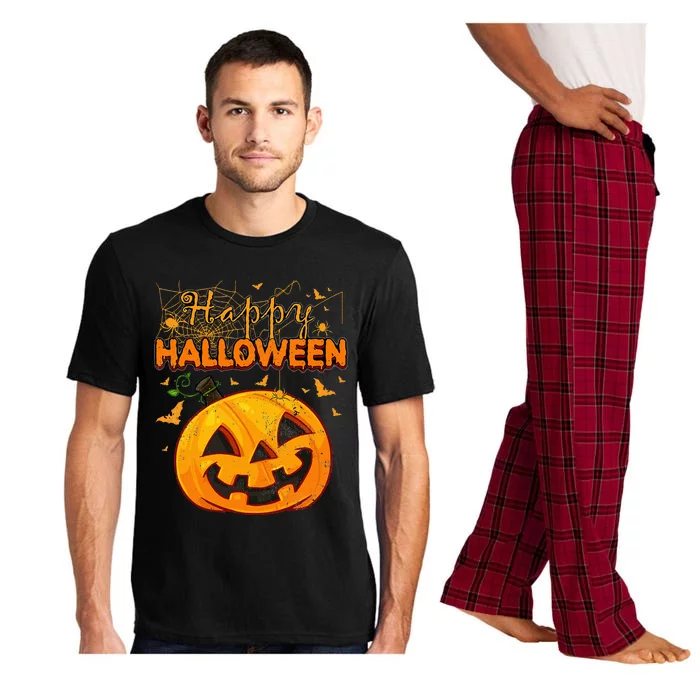 Hilarious Vintage Pumpkin Festive Halloween Pajama Set