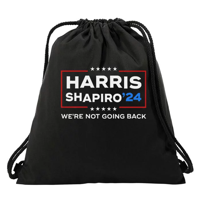 Harrisshapiro24 Vice President Kamala Harris 2024 Election Drawstring Bag