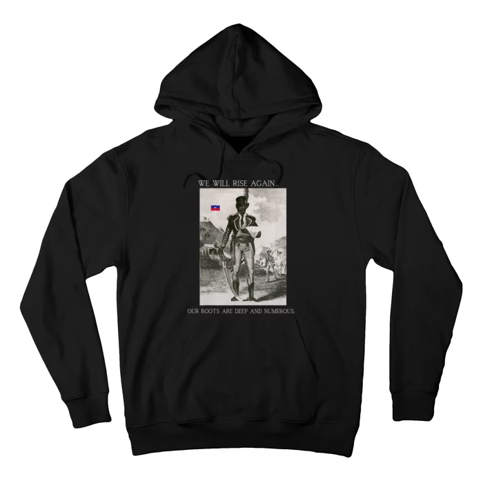 HaitiS Vintage Quote We Will Rise Again Hoodie