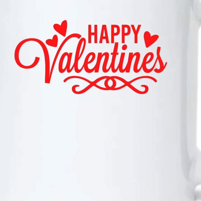 Happy Valentines Romantic Gift Black Color Changing Mug