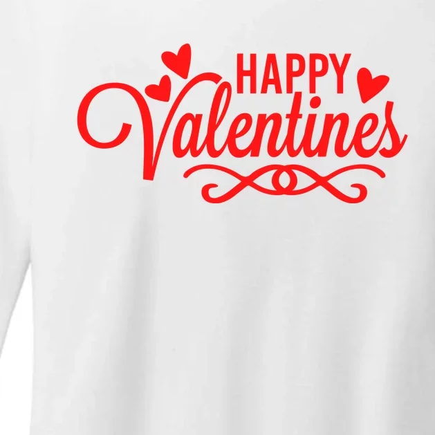 Happy Valentines Romantic Gift Womens CVC Long Sleeve Shirt